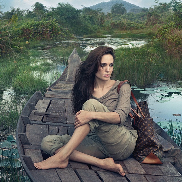 Angelina Jolie for the Louis Vuitton Core Values Campaign